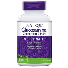 Препарат для суглобів та зв'зок Natrol Glucosamine, Chondroitin & MSM 150 Tabs