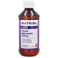 Мелатонін для сну Natrol Liquid Melatonin 2,5 mg 237 ml /23 servings/ Berry