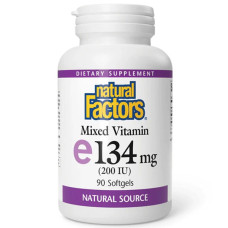 Вітамін E Natural Factors Mixed Vitamin E 200 IU 134 mg 90 Softgels