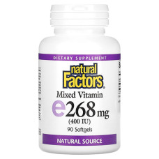 Вітамін E Natural Factors Mixed Vitamin E 400 IU 268 mg 90 Softgels