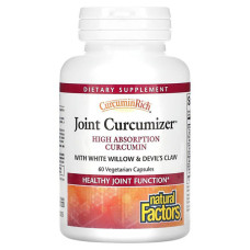 Куркума Natural Factors CurcuminRich Joint Curcumizer, High Absorption Curcumin 60 Veg Caps