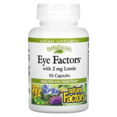 Комплекс для профілактики зору Natural Factors Herbal Factors Eye Factors With 2 mg Lutein 2 mg 90 Caps