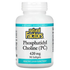 Лецитин Natural Factors Phosphatidyl Choline (PC) 420 mg 90 Softgels