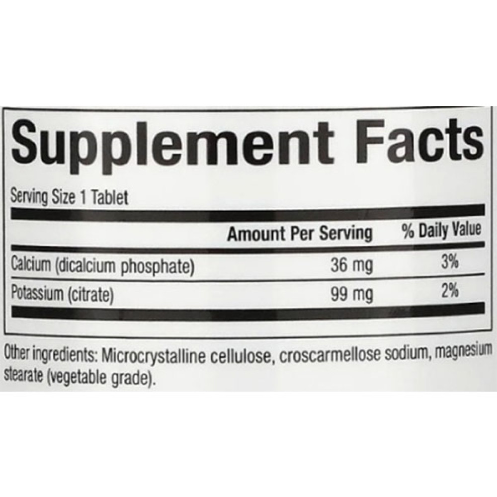 Мікроелемент Калій Natural Factors Potassium Citrate 99 mg 90 Tabs