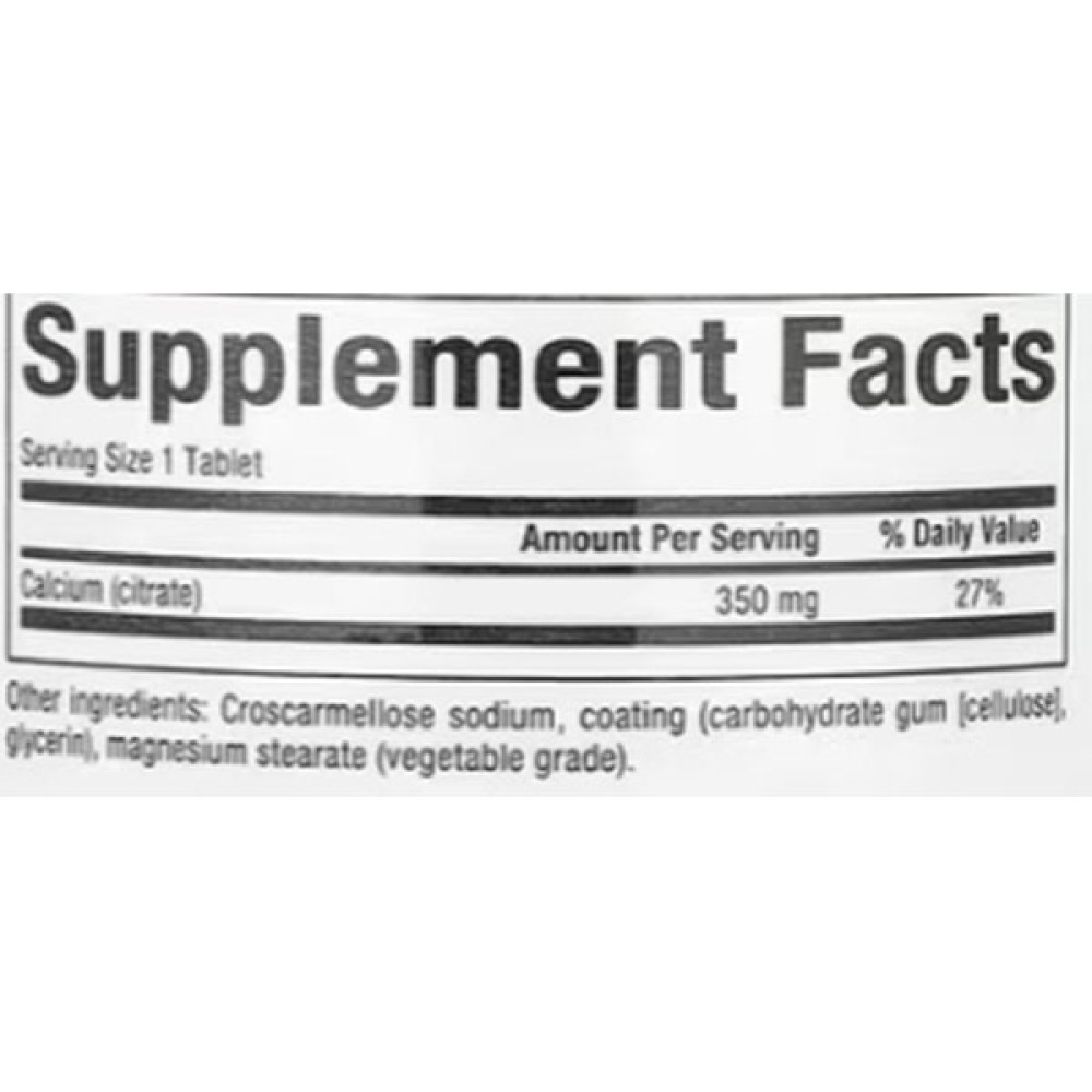 Мікроелемент Кальцій Natural Factors Calcium Citrate 350 mg 90 Tabs
