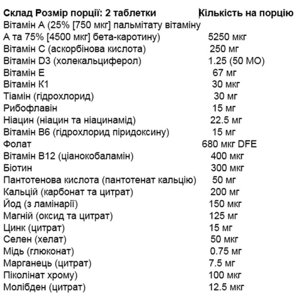 Вітамінно-мінеральний комплекс для чоловіків Natural Factors Men's 50+ MultiStart Complete Spectrum 120 Tabs