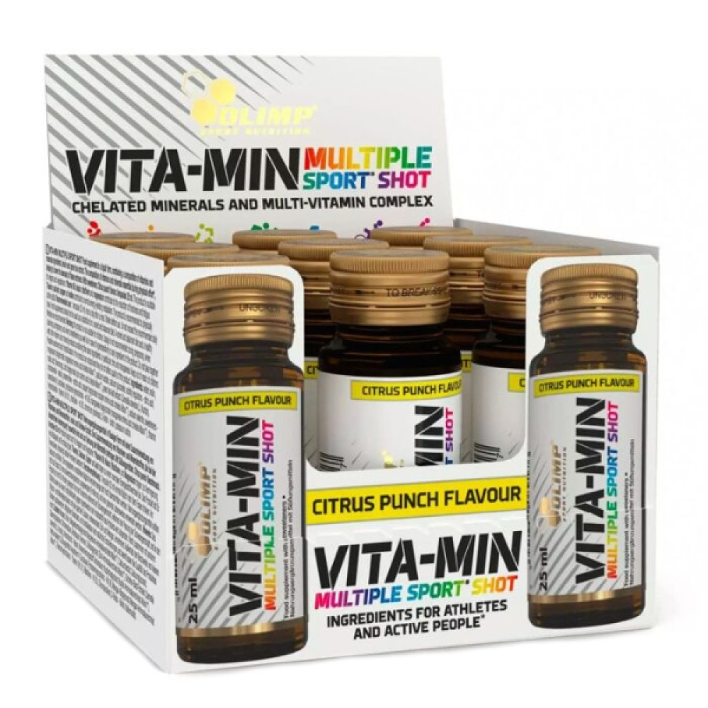 Вітамінно-мінеральний комплекс для спорту Olimp Nutrition Vita-min Multiple Sport Shot 9 х 25 ml Citrus Punch