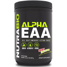 Амінокомплекс для спорту NutraBio Alpha EAA 455 g /30 servings/ Cherry Lime