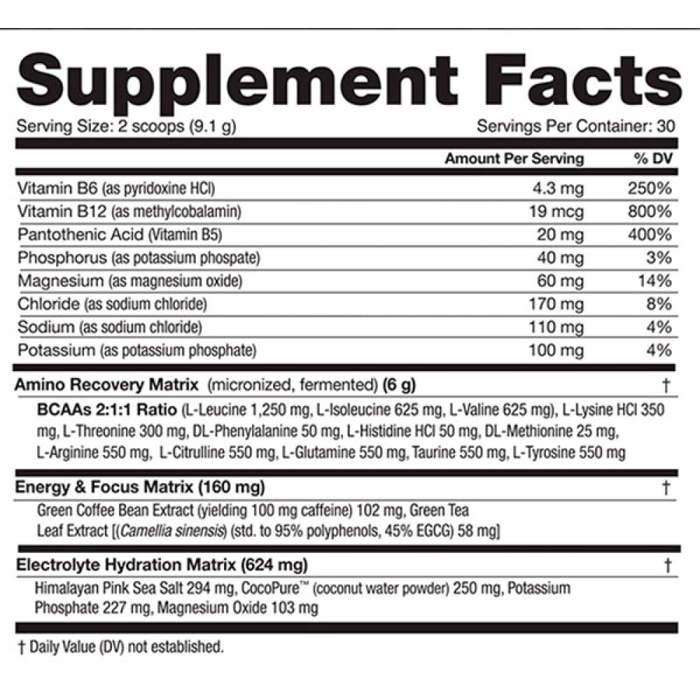 Амінокомплекс для спорту NutraBio Amino Kick 274 g /30 servings/ Grape Berry Crush