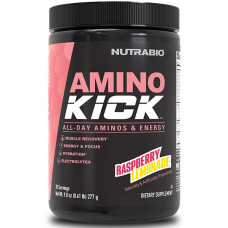 Амінокомплекс для спорту NutraBio Amino Kick 277 g /30 servings/ Raspberry Lemonade