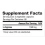 Аргінін для спорту NutraBio Arginine 750 mg 120 Caps