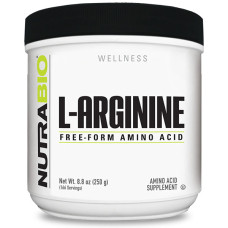 Аргінін для спорту NutraBio Arginine Powder 250 g /166 servings/