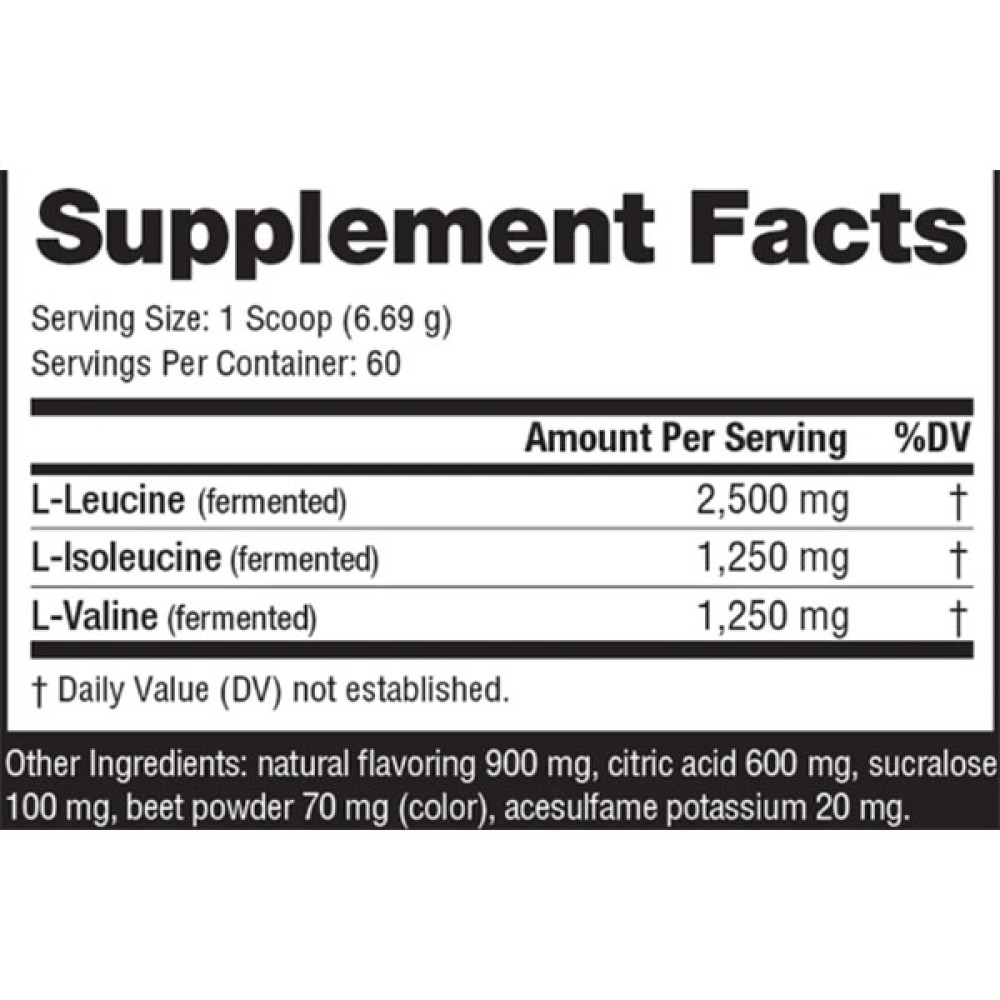 Амінокислота BCAA для спорту NutraBio BCAA 5000 401 g /60 servings/ Kiwi Strawberry