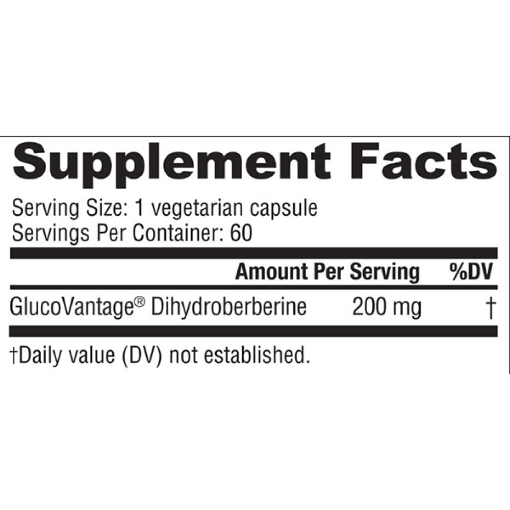 Барбарис NutraBio Berberine Advanced Dihydroberberine 200 mg 60 Caps