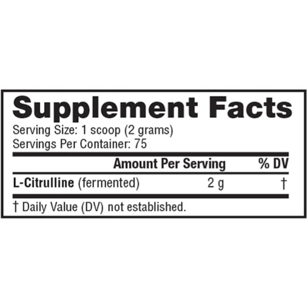 Цитрулін для спорту NutraBio Sport L-Citrulline Powder 150 g /75 servings/