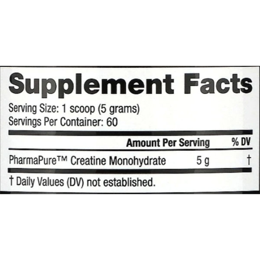 Креатин моногідрат NutraBio Creatine Monohydrate 300 g /60 servings/ Unflavored