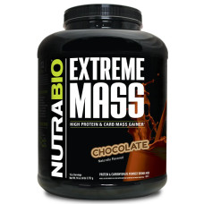 Гейнер NutraBio Extreme Mass High Protein & Carb Mass Gainer 2722 g /15,6 servings/ Chocolate