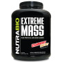 Гейнер NutraBio Extreme Mass High Protein & Carb Mass Gainer 2722 g /15,6 servings/ Strawberry Pastry
