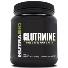 Глютамін для спорту NutraBio Glutamine 1000 g /200 servings/ Unflavored