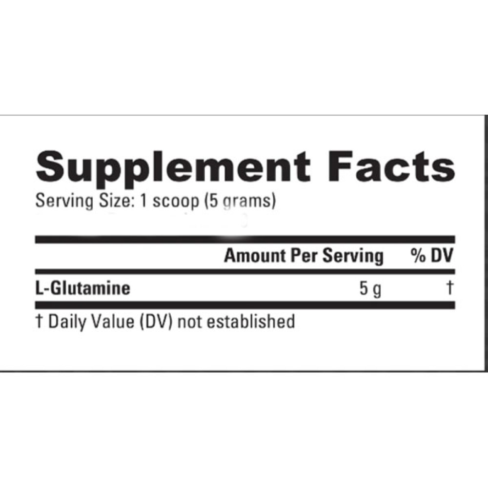 Глютамін для спорту NutraBio Glutamine 500 g /100 servings/ Unflavored