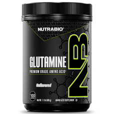 Глютамін для спорту NutraBio Glutamine 500 g /100 servings/ Unflavored