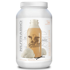 Протеїн NutraBio Grass-Fed Whey Protein Isolate 907 g /29 servings/ Vanilla Bean Ice Cream