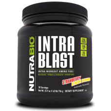 Амінокомплекс для спорту NutraBio Intra Blast 734 g /30 servings/ Strawberry Lemon Bomb