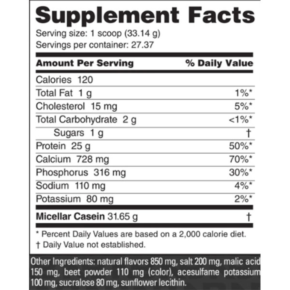 Протеїн NutraBio Micellar Casein 907 g /27 servings/ Strawberry Ice Cream