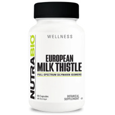 Натуральна добавка для спорту NutraBio Milk Thistle Full Spectrum Silymarin Isomers 90 Caps