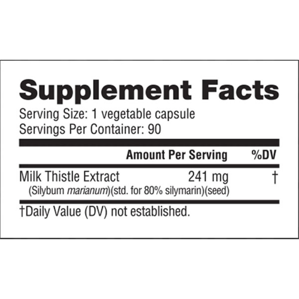 Натуральна добавка для спорту NutraBio Milk Thistle Full Spectrum Silymarin Isomers 90 Caps