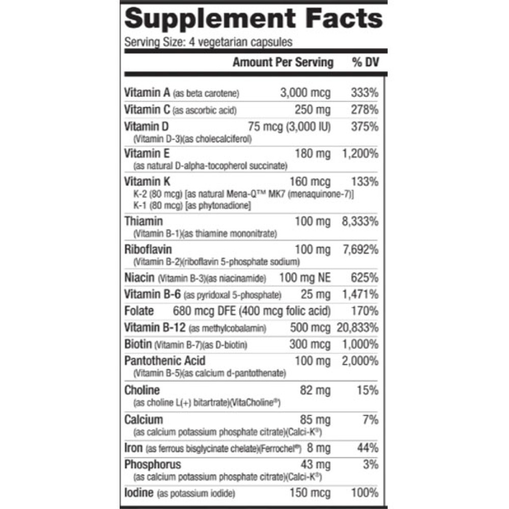Вітамінно-мінеральний комплекс для чоловіків NutraBio MultiSport Mens Daily 120 Caps