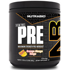 Комплекс до тренування NutraBio PRE Stim-Free Maximum Strenght Pre-Workout 604 g /20 servings/ Orange Mango Tango