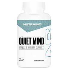 Комплекс для профілактики нервової системи NutraBio QUIET MIND - Stress & Anxiety Support 60 Caps