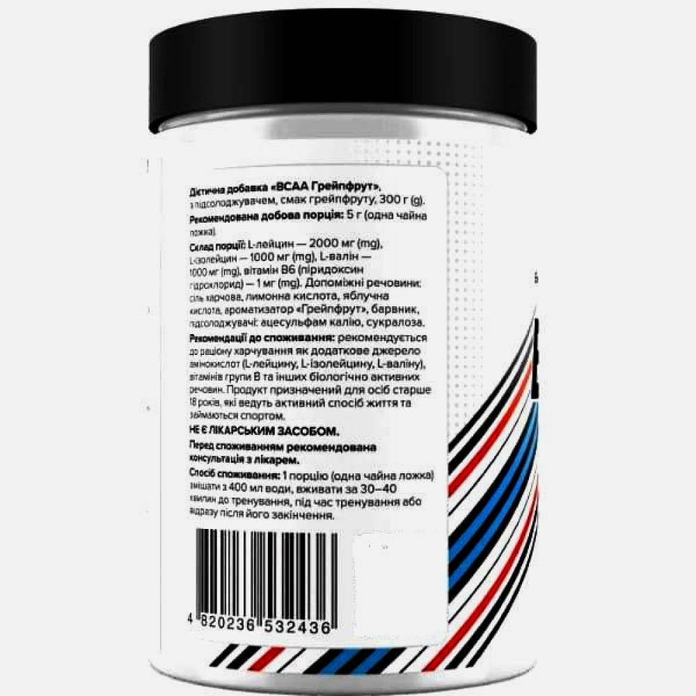 Амінокислота BCAA Biotus BCAA 300 g /60 servings/ Grapefruit