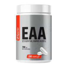 Амінокомплекс для спорту Sporter EAA 700 mg 200 Caps
