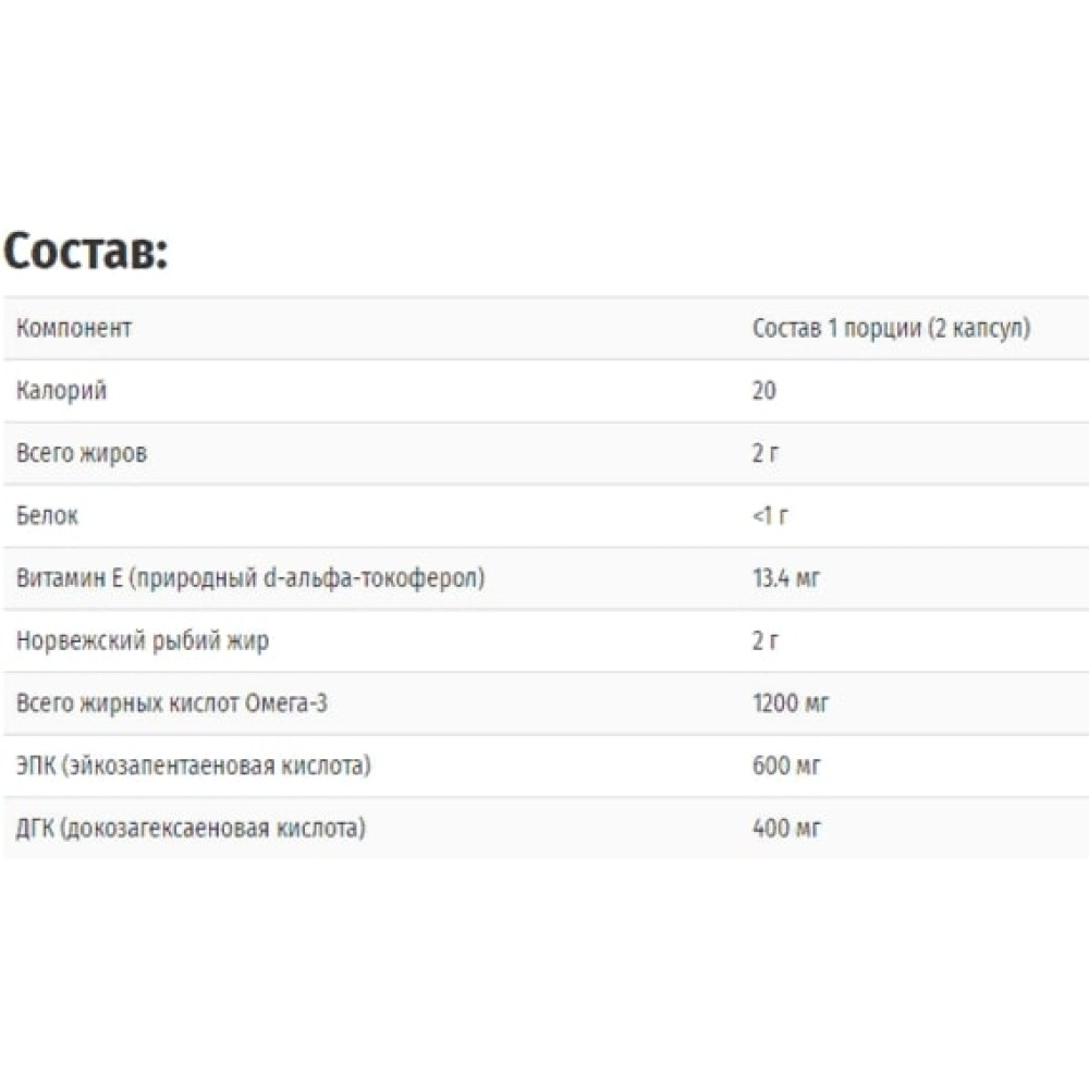 Омега 3 Carlson Labs Super Omega-3 Gems 1200 mg 100 Soft Gels CAR-01521