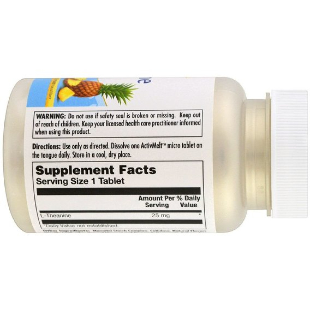 Теанін KAL L-Theanine ActivMelt Pineapple Dream 25 mg 120 Micro Tablets CAL-40757
