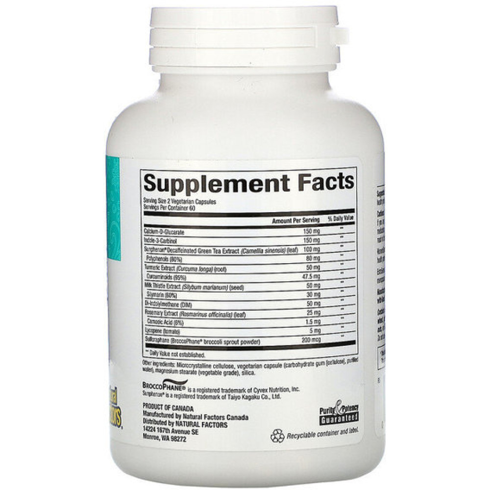 Комплекс при менопаузі Natural Factors WomenSense EstroSense Hormone Balancing 120 Veg Caps NFS-04956