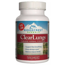 Комплекс для профілактики дихальної системи RidgeCrest Herbals Clear Lungs 120 Veg Caps RCH136