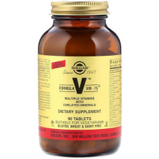 Вітамінно-мінеральний комплекс Solgar Formula V VM-75 Multiple Vitamins with Chelated Minerals 90 Veg Tabs