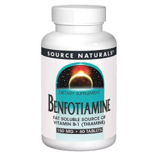 Тіамін Source Naturals Benfotiamine 150 mg 60 Tabs