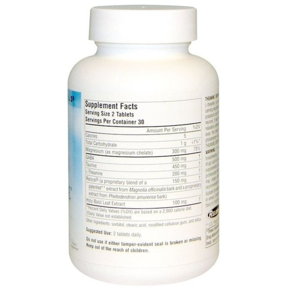 Амінокомплекс Source Naturals Serene Science, Theanine Serene with Relora 60 Tabs