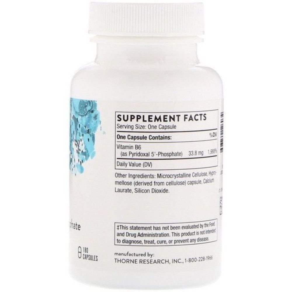 Пірідоксин Thorne Research Pyridoxal 5'-Phosphate 180 Caps