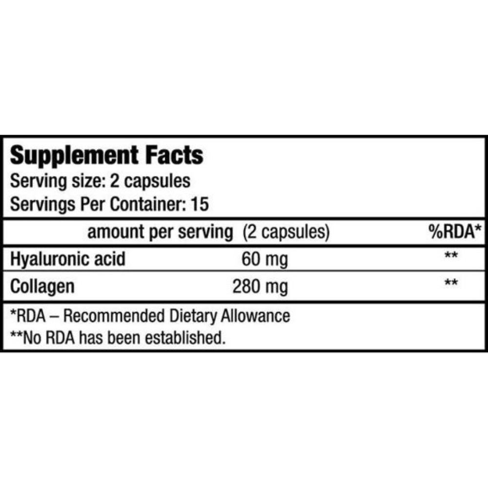 Хондропротектор (для спорту) BioTechUSA Hyaluronic and Collagen 30 Caps