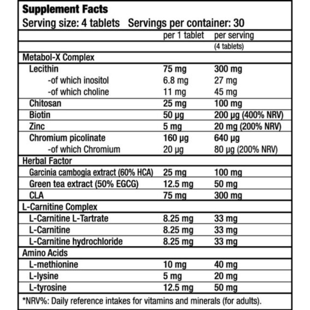 Комплексний жироспалювач BioTechUSA Super Fat Burner 120 Tabs