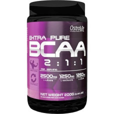 Амінокислота BCAA для спорту OstroVit Extra Pure BCAA 2:1:1 200 g /40 servings/ Orange