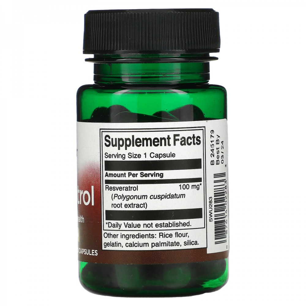 Ресвератрол Swanson Resveratrol 100 mg 30 Caps