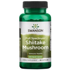 Грибний комплекс Swanson Shiitake Mushroom 500 mg 60 Caps