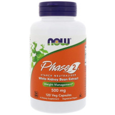 Екстракт для схуднення NOW Foods Phase 2 White Kidney Bean Extract 500 mg 120 Veg Caps