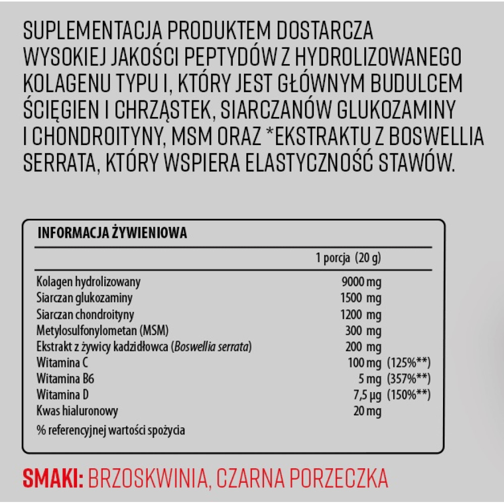Хондропротектор (для спорту) Activlab Flex Xtra 400 g /20 servings/ Peach